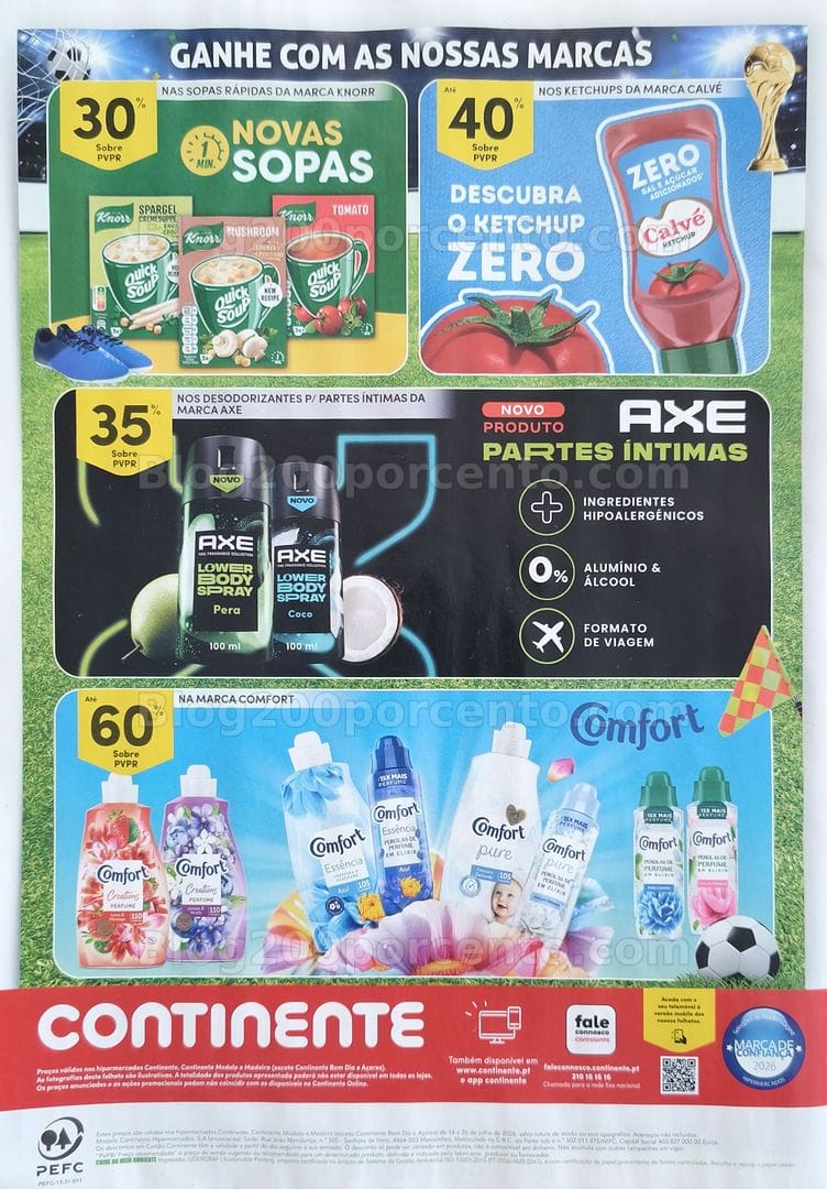 Antevisão Folheto CONTIENTE Grandes Marcas Promoções de 14 a 26 julho